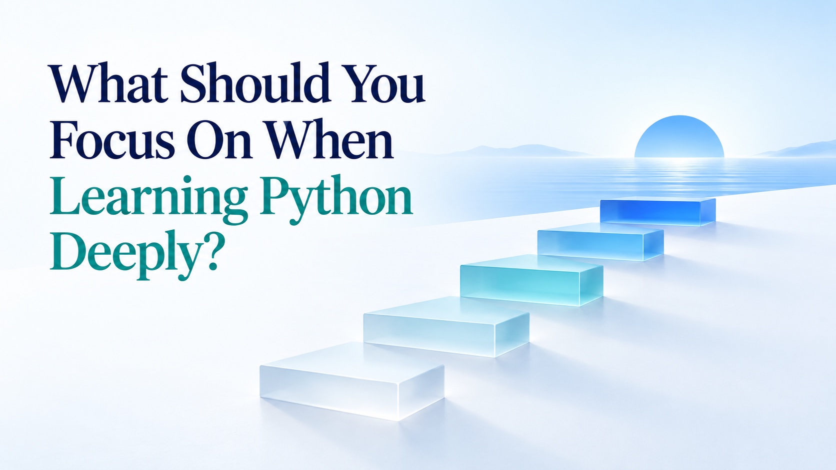 Editorial thumbnail: What Should You Focus On When Learning Python Deeply?